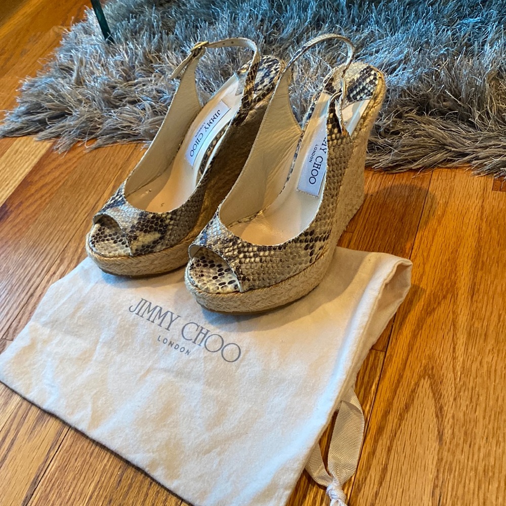 Jimmy Choo
Leather Animal Print Slingback Pumps
Size: 6 |IT 36